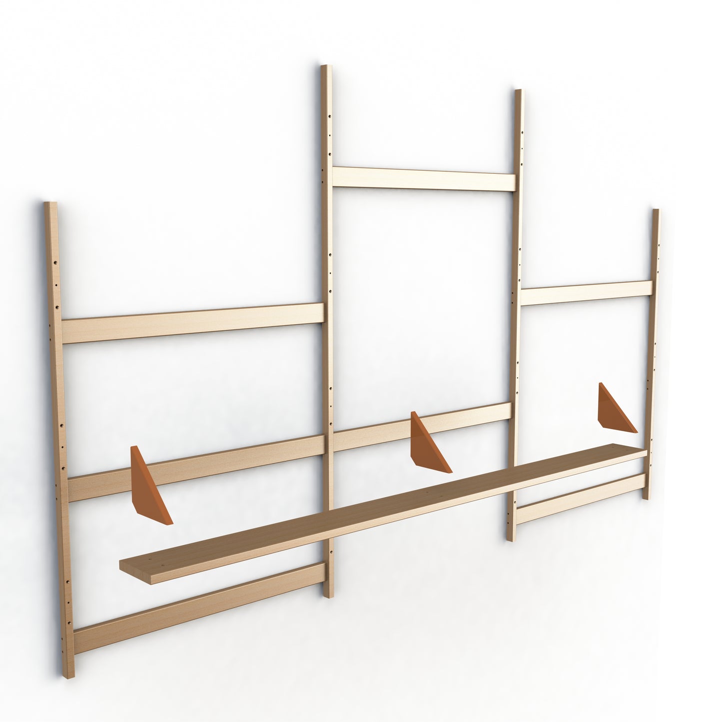 NARROW wall mounted shelves