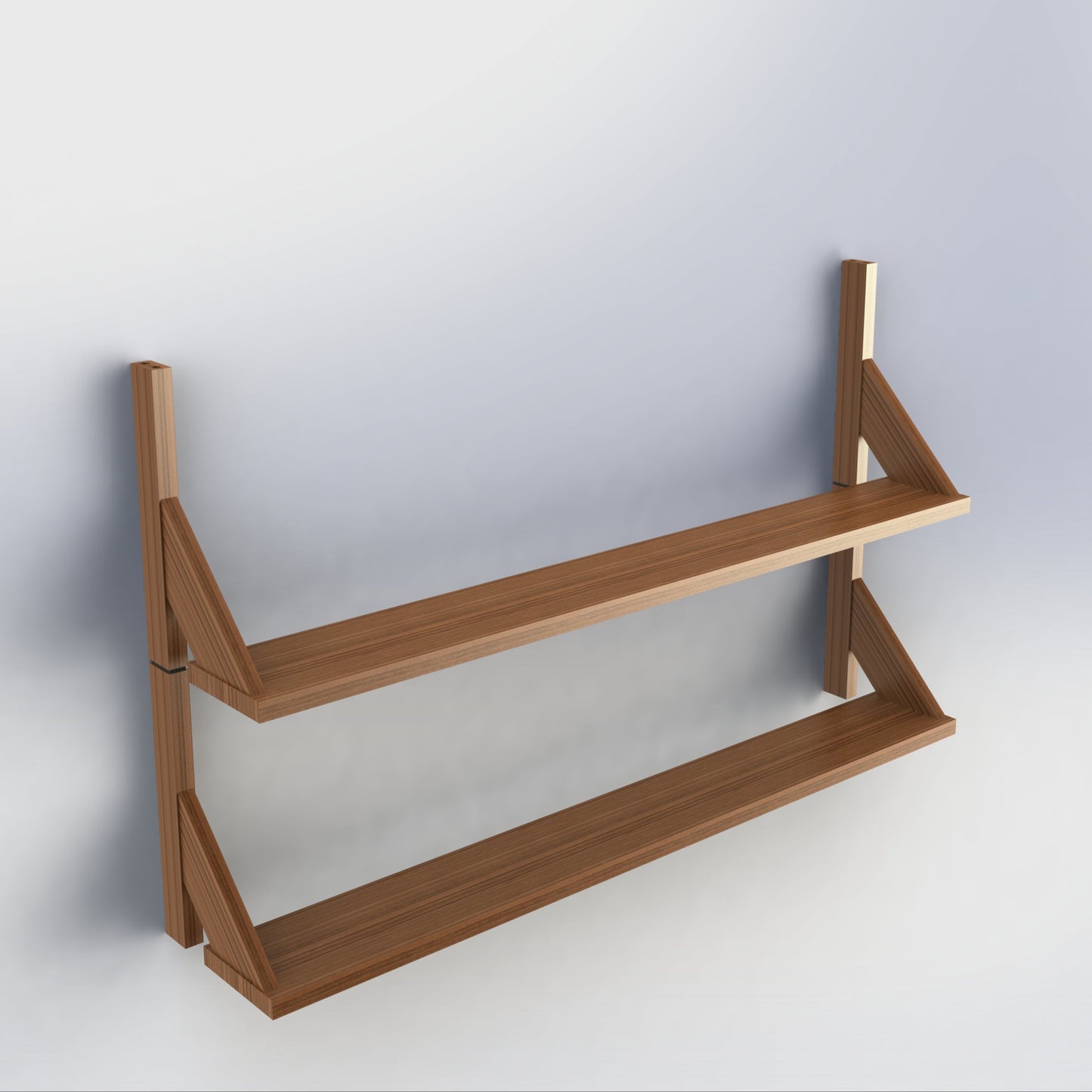 NARROW wall mounted shelves