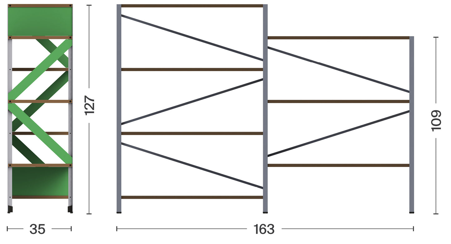 TEEE shelving system S80-127-2A