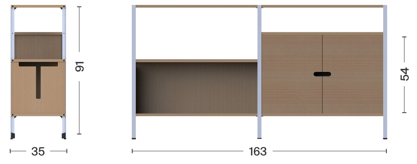 TEEE shelving system S80-91-2A