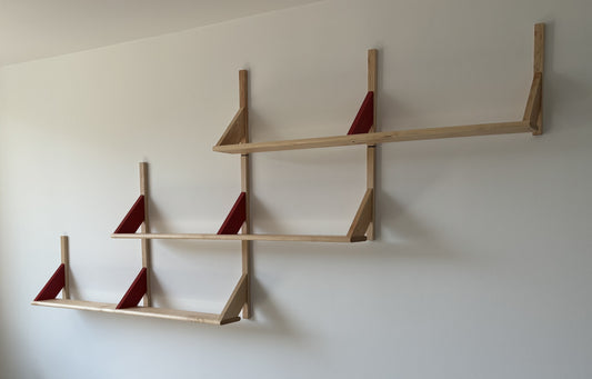 NARROW wall mounted bookshelves