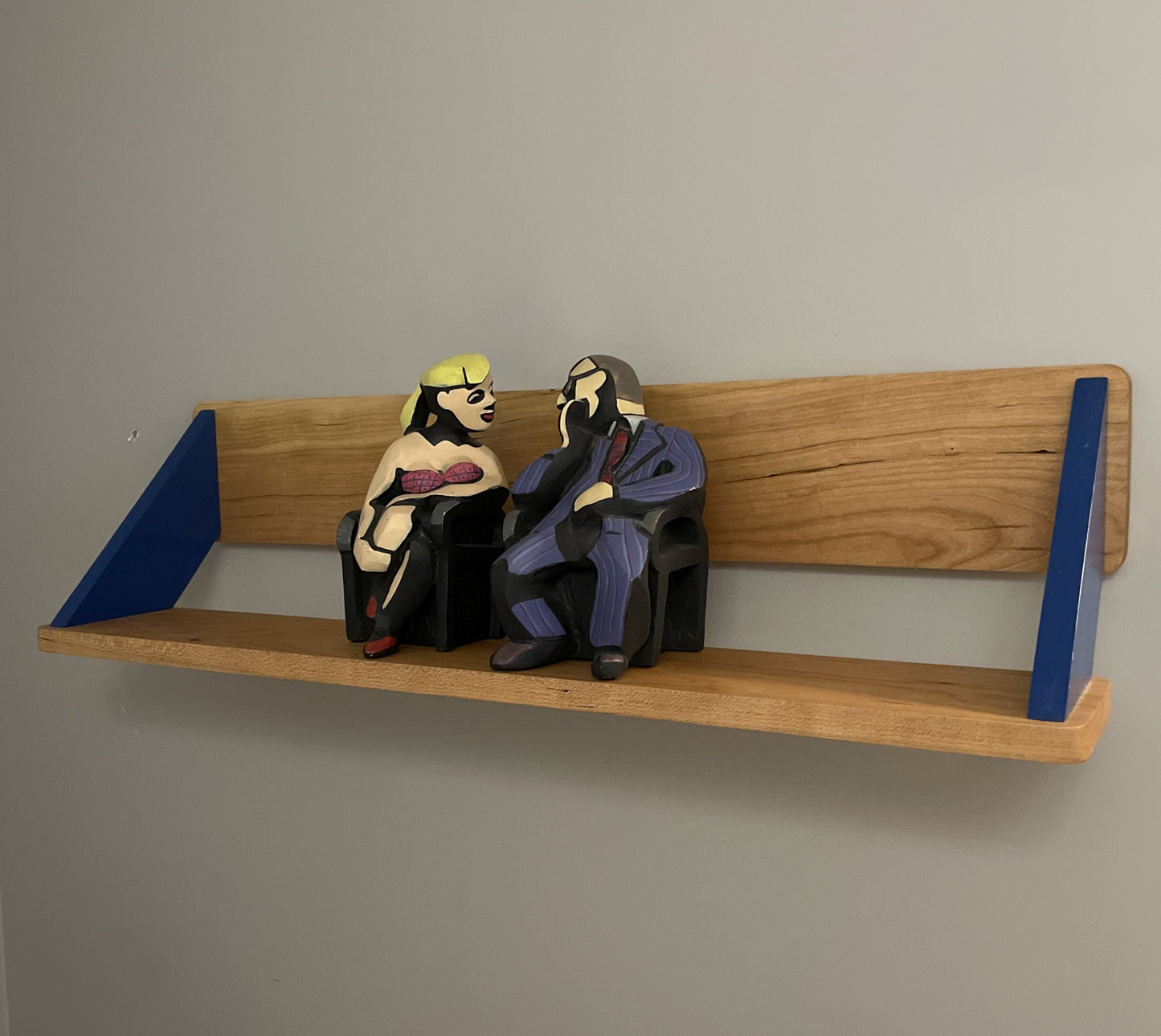 NARROW wall mounted bookshelves
