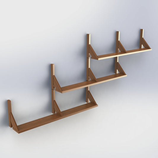 NARROW wall mounted shelves