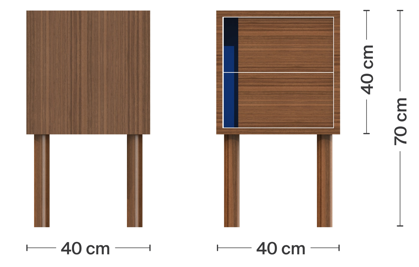 SKELETON bedside cabinet