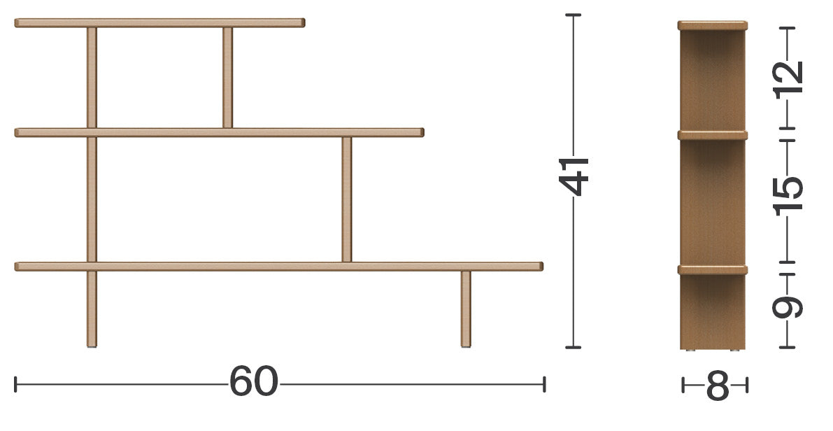 SPIC counter-top shelves