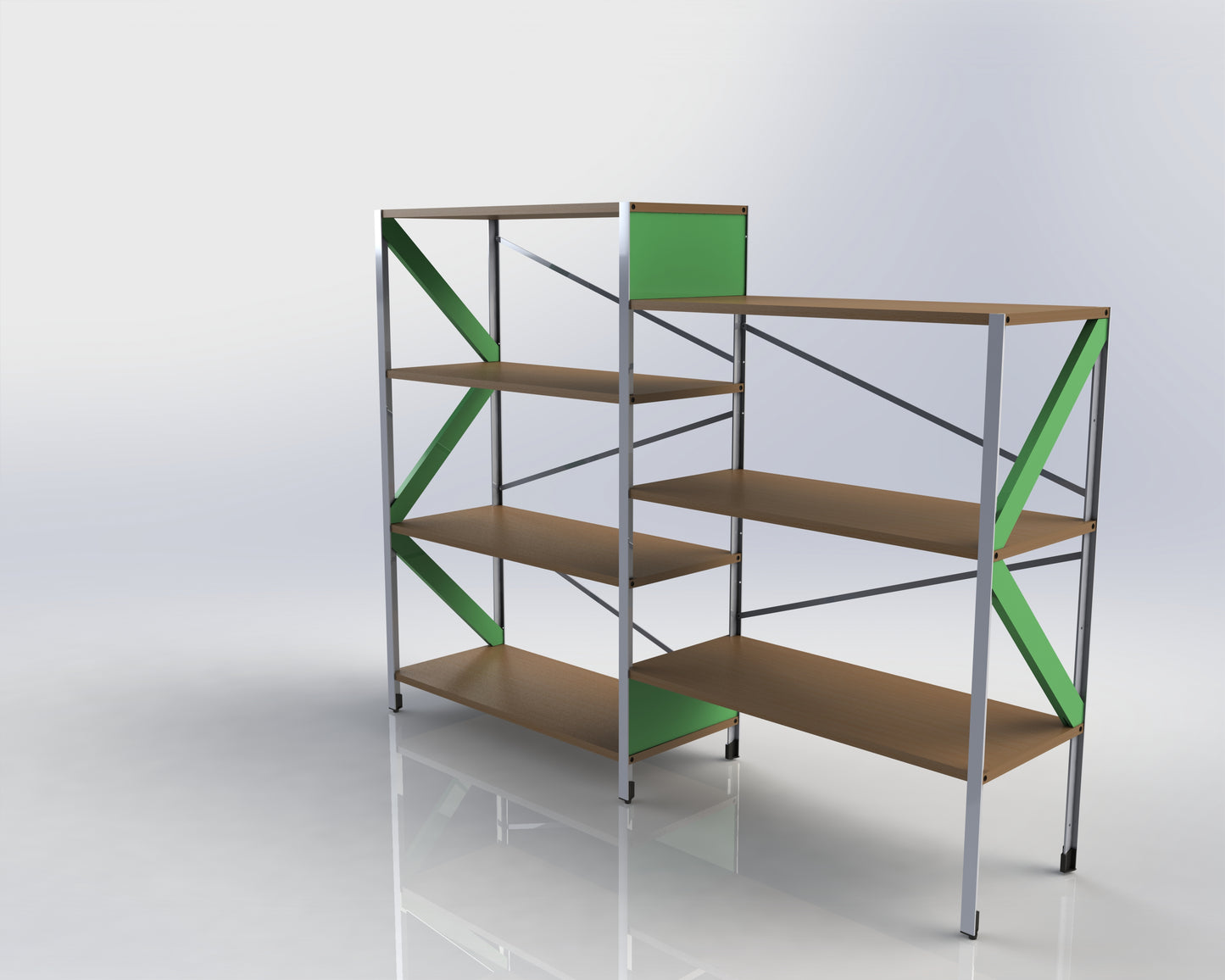 TEEE shelving system S80-127-2A